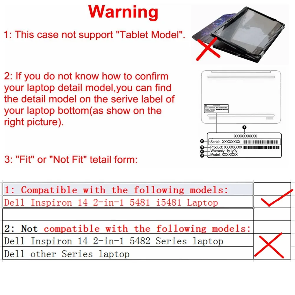 Alapmk Protective Case Cover For 14&quot Dell Inspiron 14 2-in-1 5481 Laptop [Not fit Other Models] | Bags &amp Cases