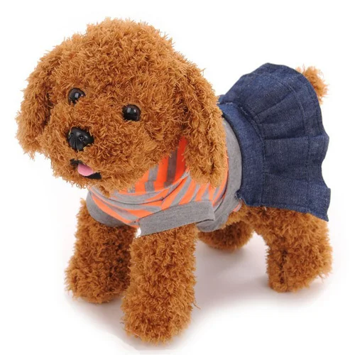 Plush Toy Dog Wearing A Skirt Teddy Lifelike Dolls Doll Pillow Children|doll stuffed toy|doll soft toydoll toy |