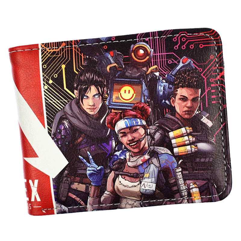 Популярный кошелек Game APEX Legends крутой дизайн короткий для молодых студентов с