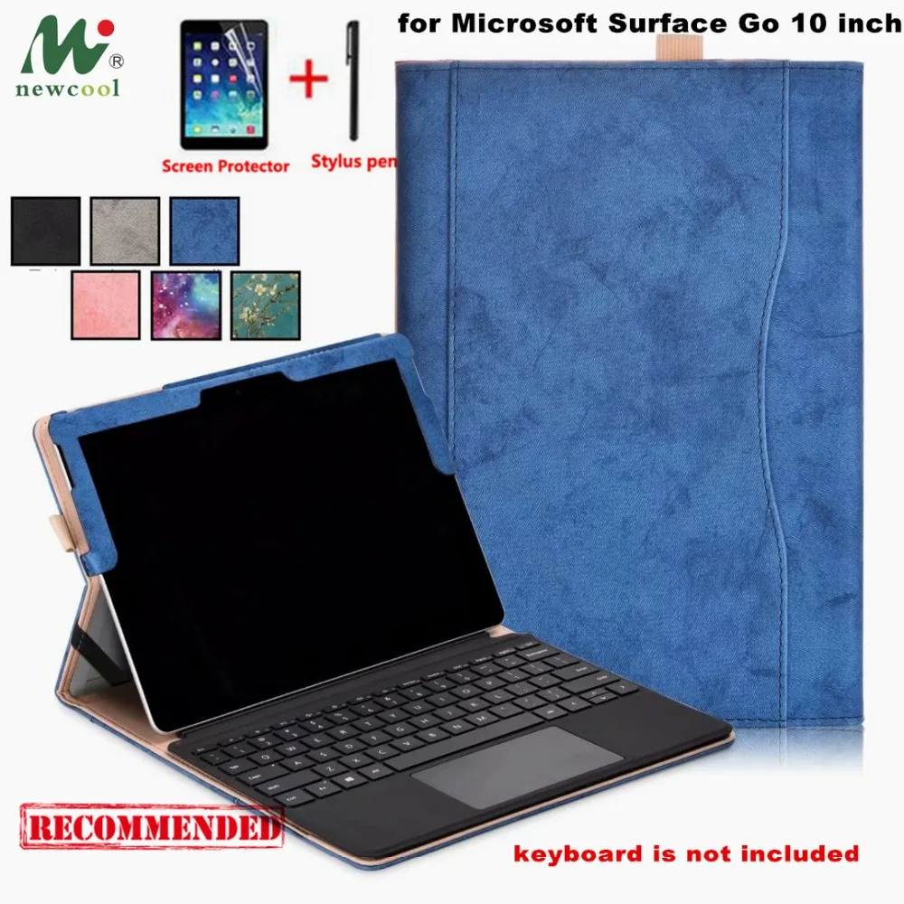 Business Stand Case For 10&quot New Microsft Surface Go laptop Cover Keyboard Tablet Protective Shell Funda case | Компьютеры и офис