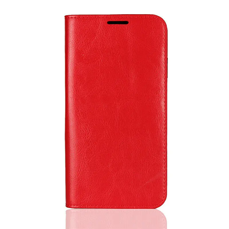 Red ZEALLION для Nokia 2,1 3,1 5,1 640 950XL 7 Plus X6 натуральная Crazy Horse кожа флип Стенд чехол - Цвет: Red