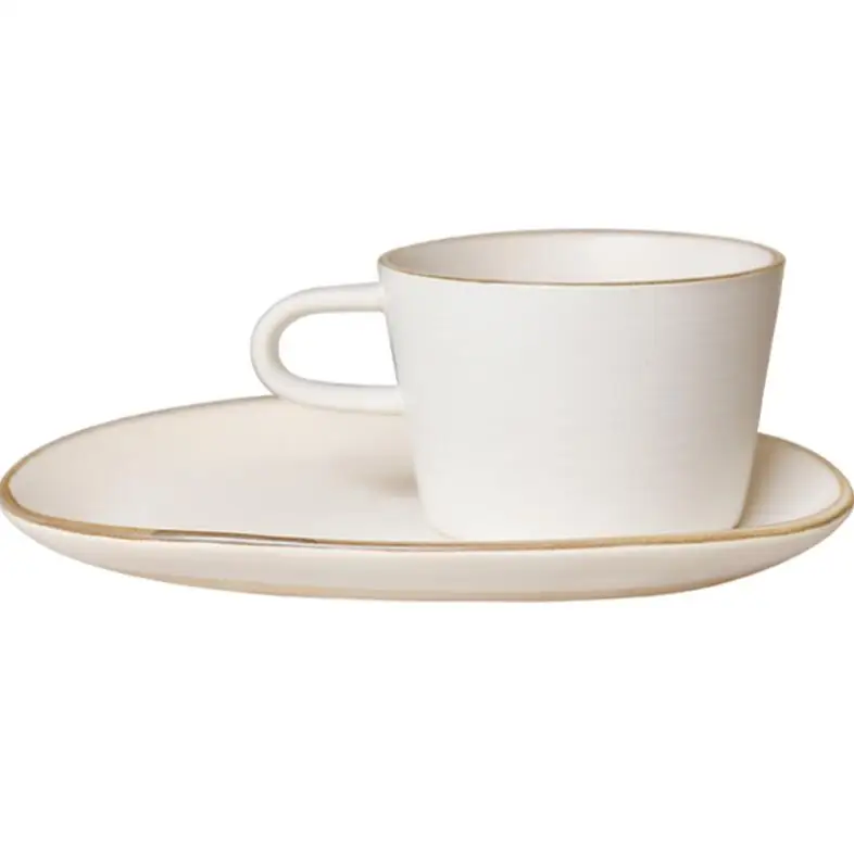 Лаконичный стиль грубая керамическая тарелка Набор чашек креативная Ретро