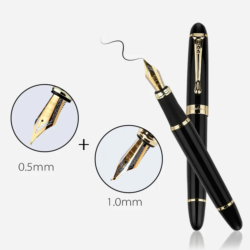JINHAO X450 авторучка высокого класса бизнес-подпись в офисе чернильная ручка 0,5 мм 1,0 мм перо из иридия модная Роскошная подарочная упаковка