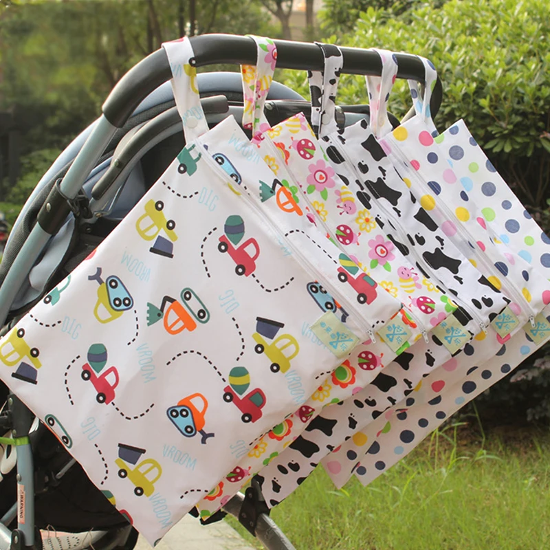Модная сумка для подгузников с одним карманом мамы и ребенка водонепроницаемая