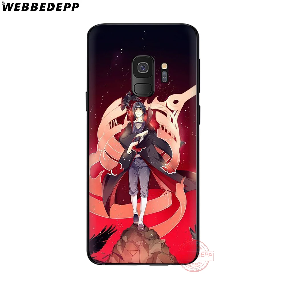 WEBBEDEPP Anime Naruto Uchiha Sasuke Soft Phone Case for Samsung S6 S7 Edge S8 S9 S10 Plus J4 J6 J7 J8 Note8 9 10 |