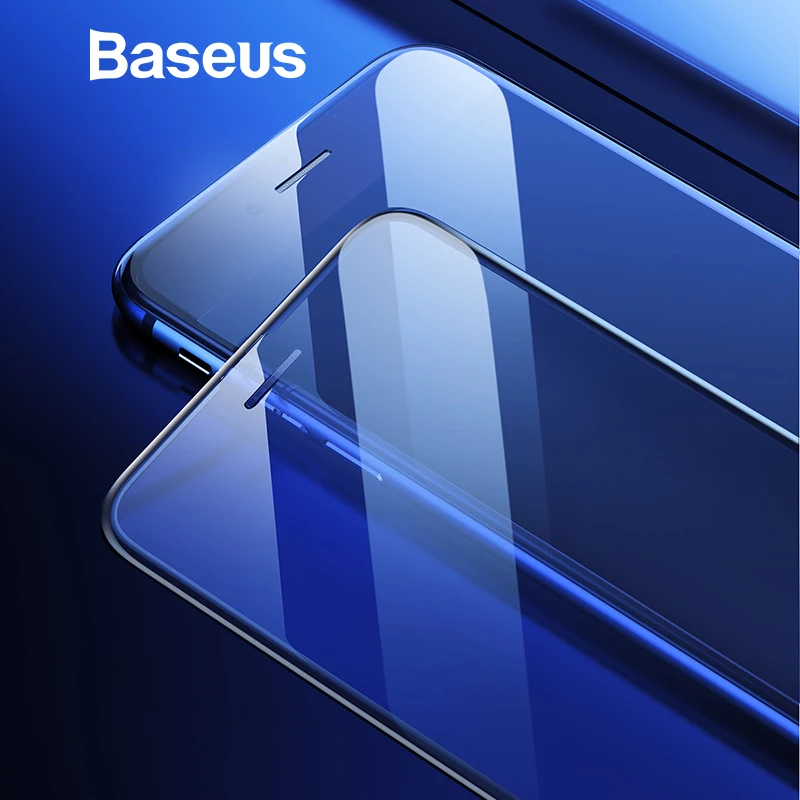 Тонкое защитное стекло Baseus 0 3 мм для iPhone 7 8 6 s защита экрана 9 H полное покрытие