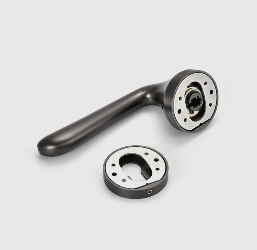 

Zinc-Alloy European-Style Simple Door Lock Room Handle Lock Silver /Grey Two Color Mute Split Lock
