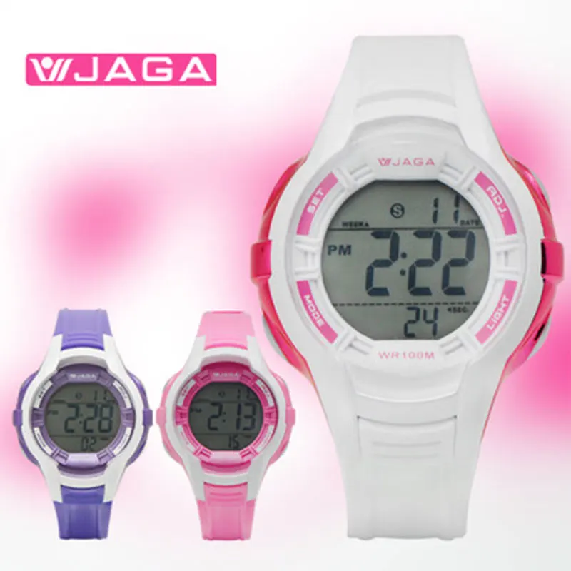 Женские многофункциональные электронные часы JAGA Relojes Hombre спортивные