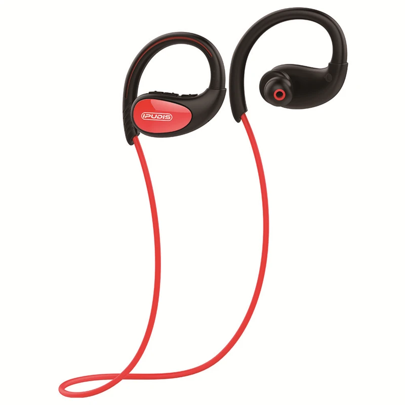 Спортивные Bluetooth наушники IPX7 ippudis вкладыши с крючком водонепроницаемые 10H