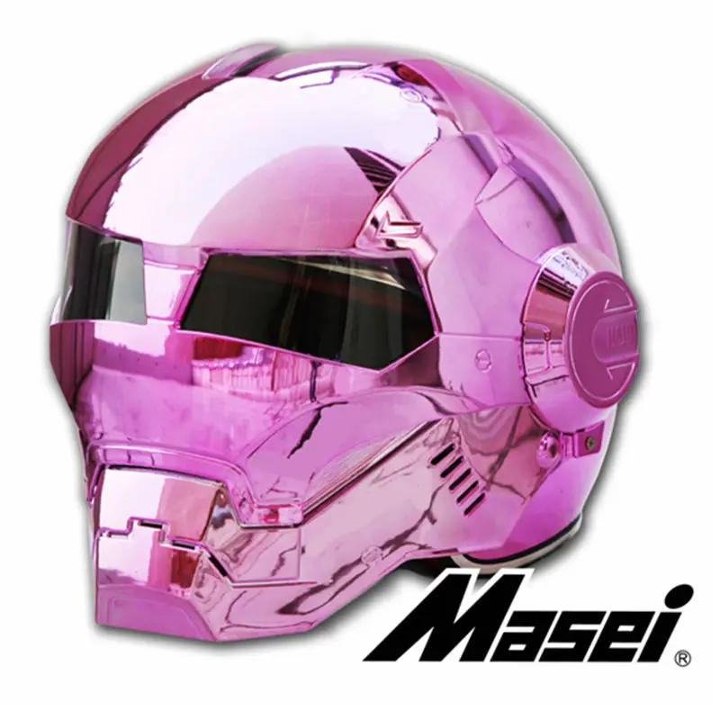 Новый Грандиозность розовый покрытие MASEI 610 IRONMAN железный человек шлем