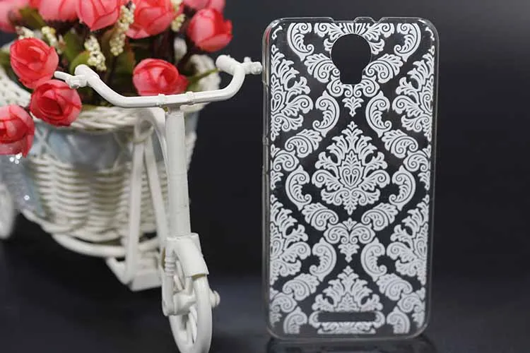 Чехол Для Micromax AQ5001 Жесткий из поликарбоната сделай сам с изображением белого