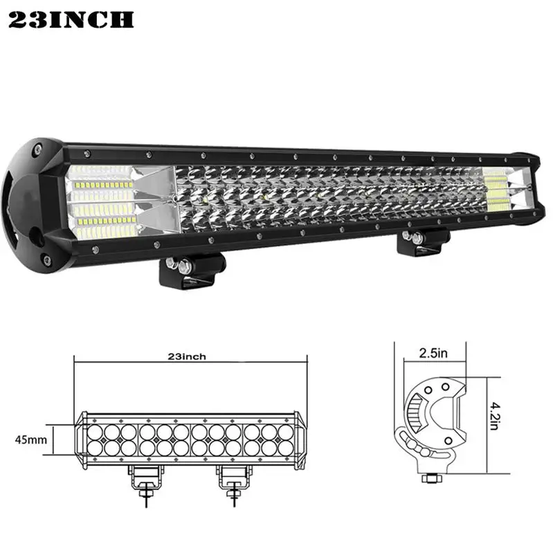 23inch 324w 12 15 17 20 23 дюймов 180W 216W 252W 288W Светодиодный рабочий светильник баров комбо 4x4 внедорожный светодиодный светильник бар для трактора лодка 4WD грузовиков 4x4 ATV - Цвет: 23inch 324w