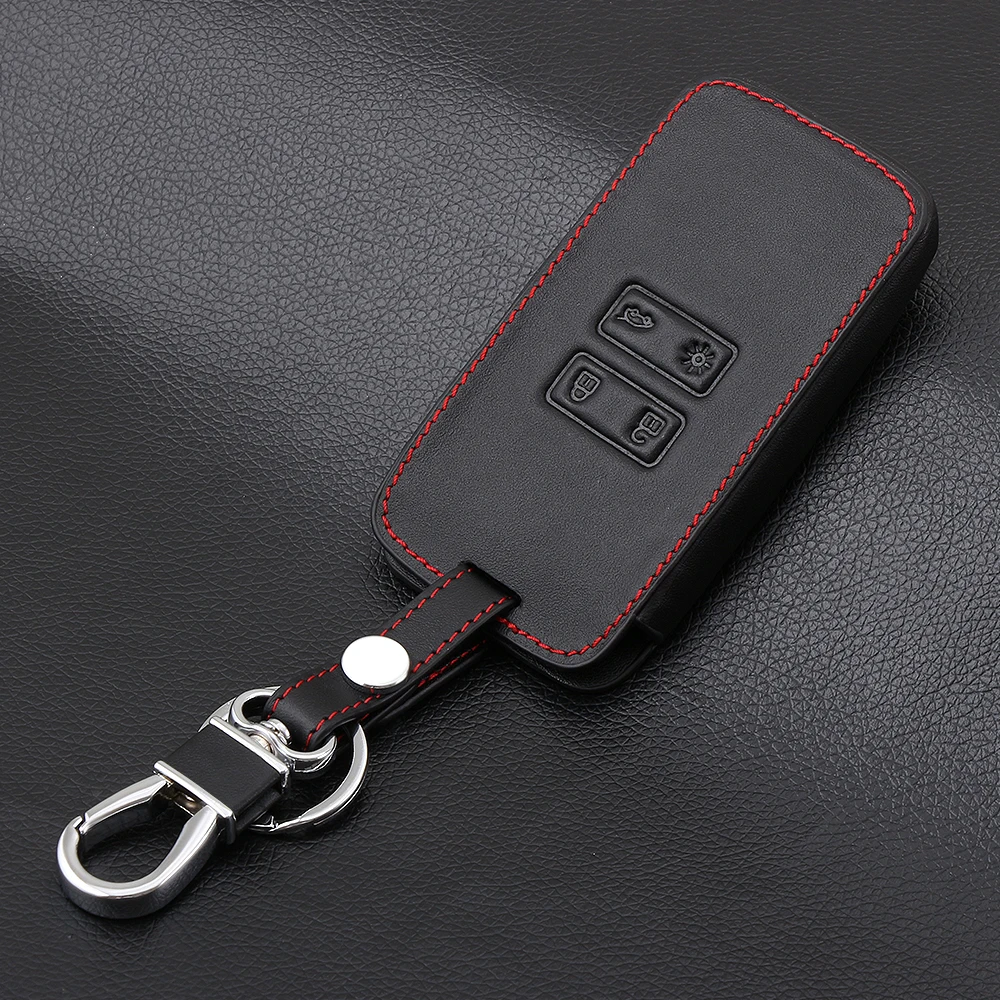 Genuine Leather Car key Card Cover Case fit for Renault Koleos Kadjar Keychain Wallet Protector Holder | Автомобили и мотоциклы