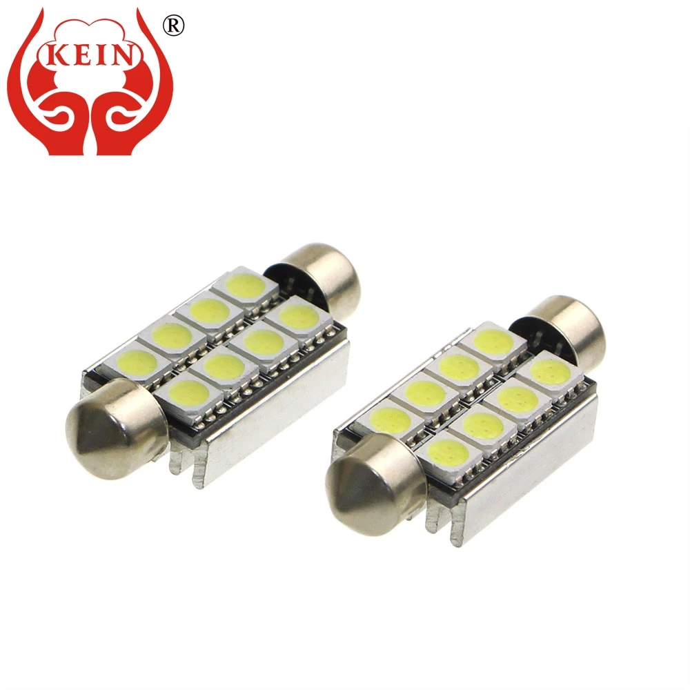KEIN 2 шт. гирлянда светодиодный лампы 41 мм c5w c3w c10w автомобиля 5050 8SMD авто чтения