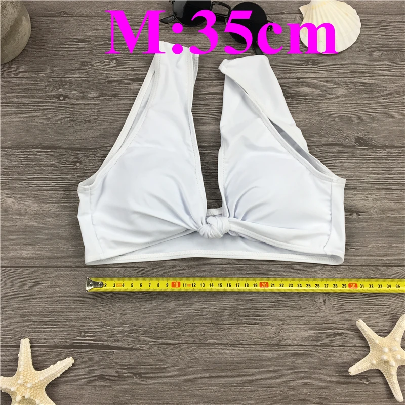 Новый купальник бикини с бантом однотонный пляжная одежда|Купальники| |