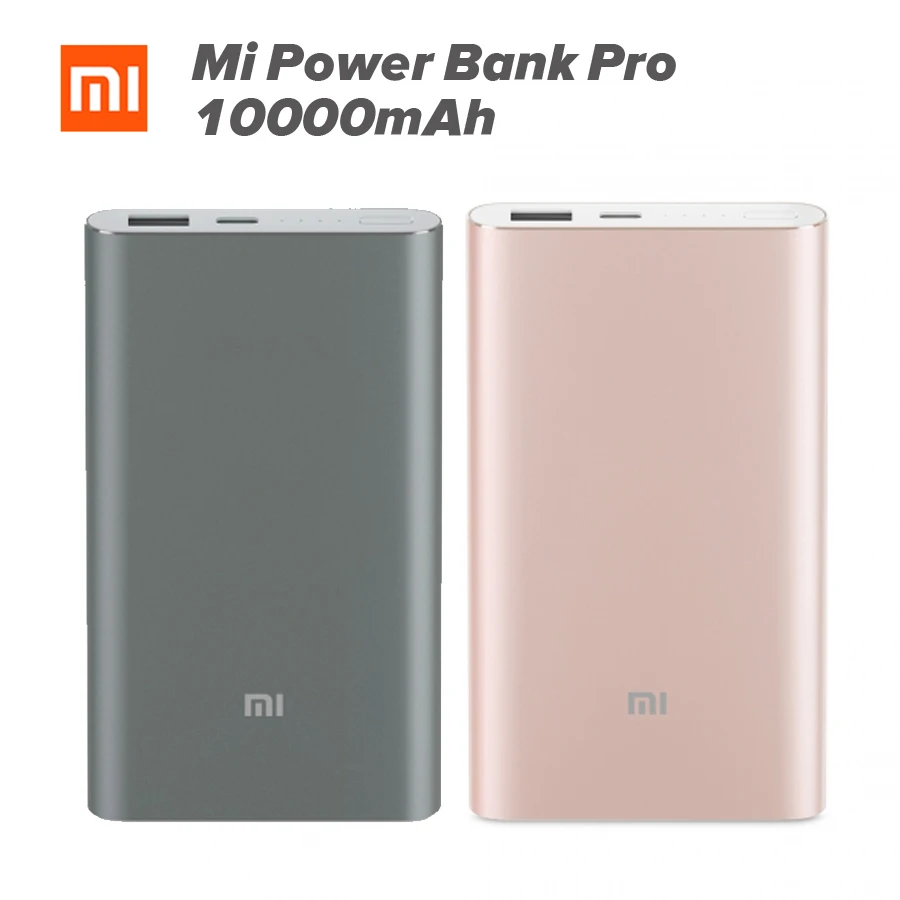 Оригинал в наличии Xiaomi Power Bank 10000 мАч Pro Quick Charge внешний USB Универсальное зарядное