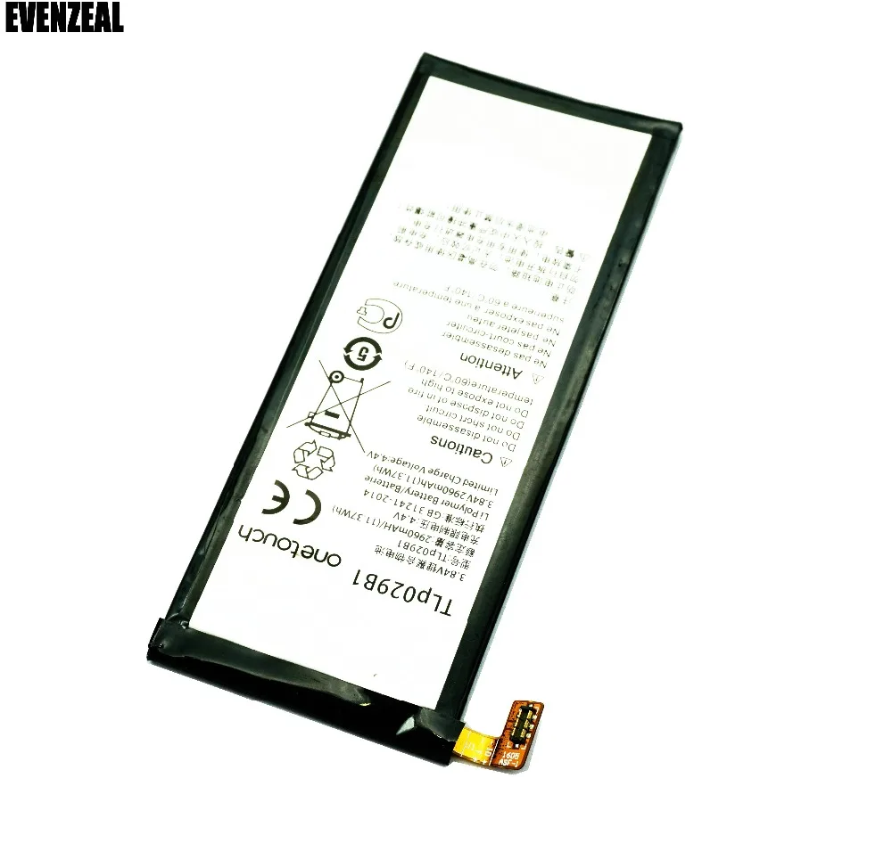 EVENZEAL 1 шт. сменная батарея для телефона Alcatel Touch Pop 4S 5095 5095B 5095I 5095K 5095L onetouch TLP029B1/TLP029B2 |