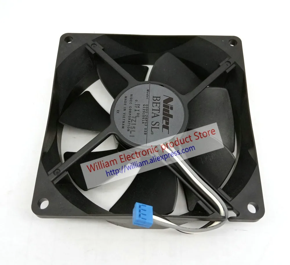

New original Nidec D09S-24PS3 03B G1291051A DC24V 0.17A 92x92x25MM Alarm Signal for Print Cooling fan