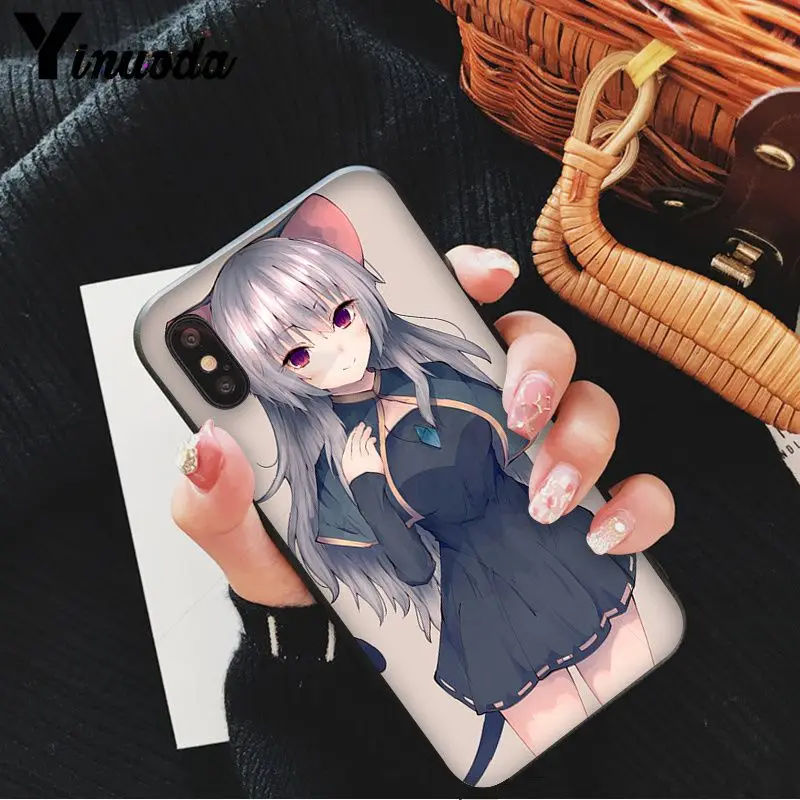 A11 Yinuoda мультфильм аниме kawaii Девушка кошка Красочный милый чехол для телефона для iPhone 8 7 6 6S Plus 5 5S SE XR X XS MAX Coque Shell - Цвет: A11