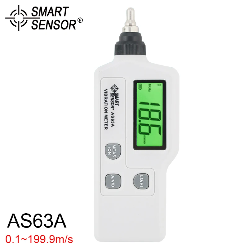 Профессиональная цифровая Виброметр 0.1 ~ 199.9 м/с Портативный viberometer Сенсор