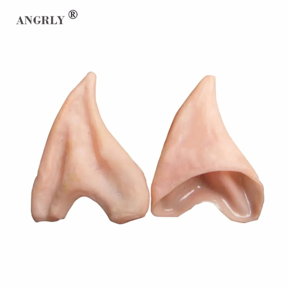 Аксессуары для косплевечерние на Хэллоуин латексные мягкие остроконечные уши
