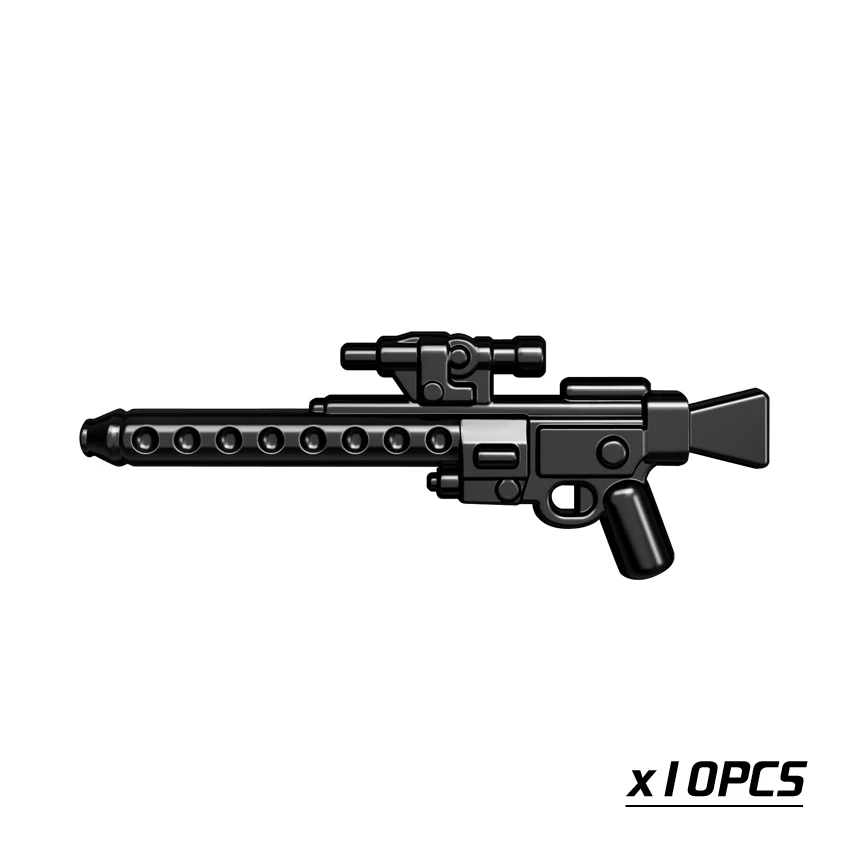 10pcs PGPJ0141 Guns Trek Halo Звёздные войны научная фантастика будущее оружие пакет для MOC части строительные блоки игрушки для детей - Цвет: 10pcs PGPJ0141