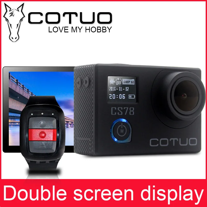 COTUO CS78 Экшн камера 30 м Водонепроницаемая 2 0 'ЖК экран 1080p 30fps 16MP WIFI Удаленная Мини