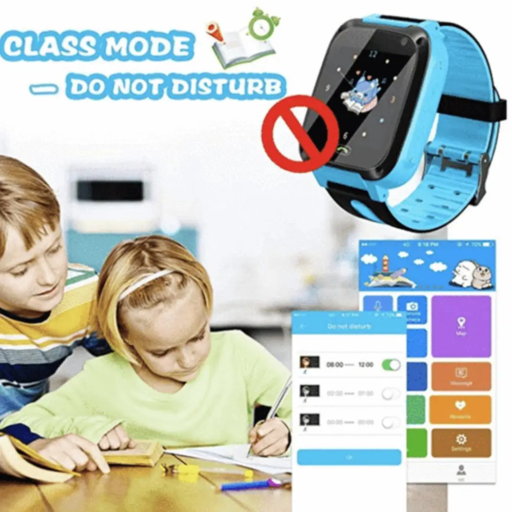 S4 Детские Смарт-часы водонепроницаемые sim-карты Наберите камеру SOS анти-потери