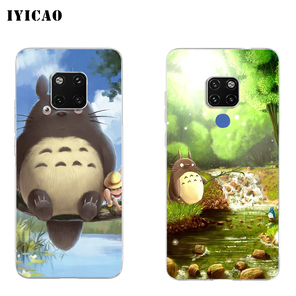IYICAO милый Tonari no Totoro Мягкий силиконовый чехол для телефона Huawei Mate 10 20 Lite Pro Nova 2 2i 3 3i 4