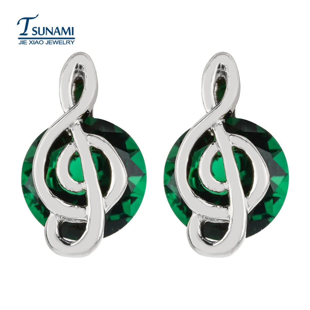 Высокое качество AAA нотами Циркон четыре цвета простые серьги женские друга