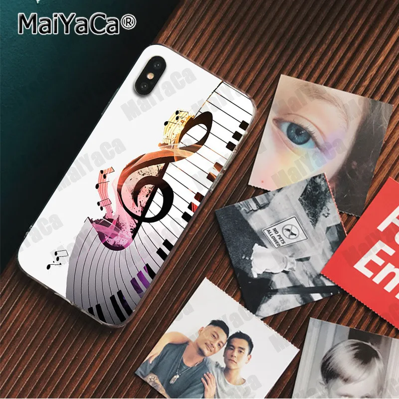 Музыкальный Чехол MaiYaCa для Apple iphone 11 pro 8 7 66S Plus X XS MAX чехол телефона с клавиатурой