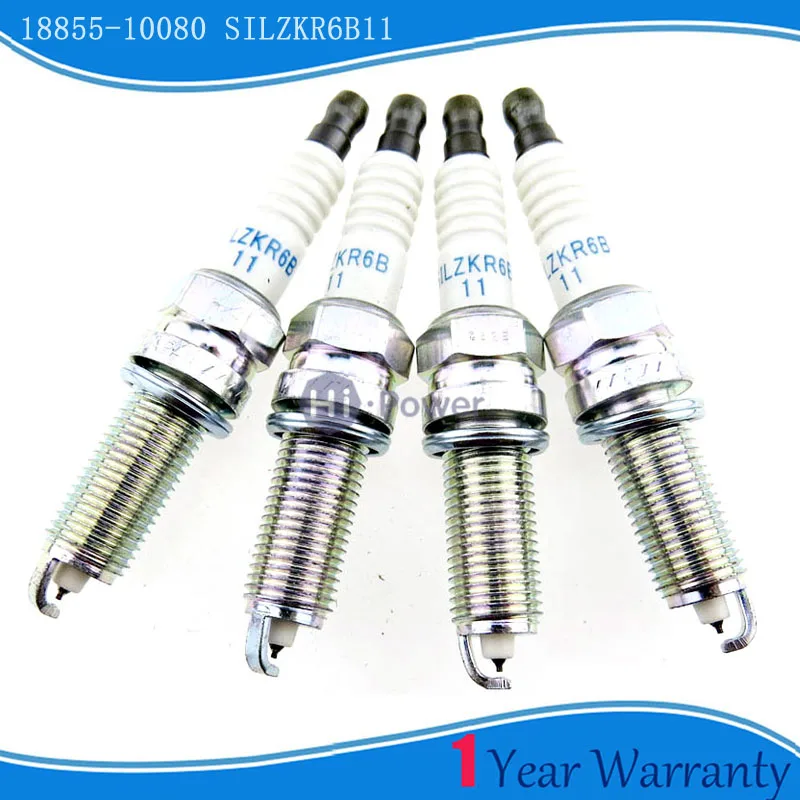 4/Lot.18855-10080 SILZKR6B11 Иридиевые свечи Вилки для hyundai i20 i30 CW ix20 Kia Carens III 18855 10080 SILZKR6B-11