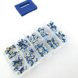 Комплект вертикальных регулируемых резисторов RM063, 100 шт.лот, 500 Ом, 10 значений * 10 шт.