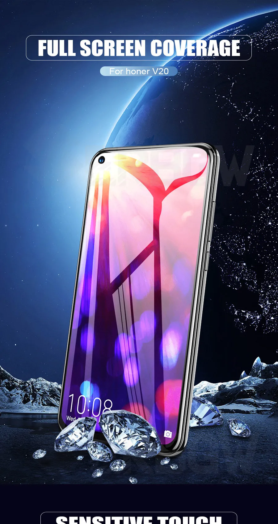 11D полностью клеящееся закаленное стекло для Honor V20 View 20 View 20 Защитная пленка для экрана для huawei Nova 4 Nova4 защитное стекло
