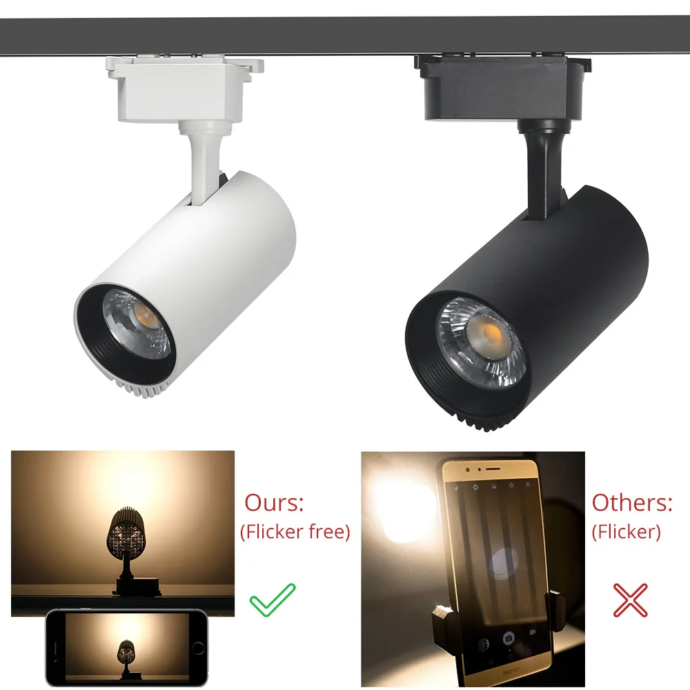 Современный трек-светильник 40 Вт светодиодный алюминиевый рельсовый Точечный светильник s лампа магазин одежды выставочный зал Железнодорожный Точечный светильник 110 В/220 В/230 В/240 В