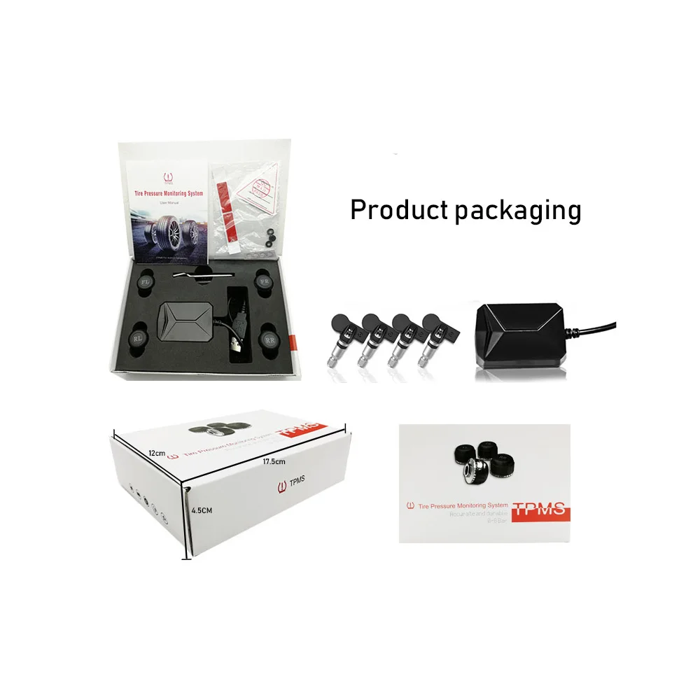 Мини USB Android TPMS монитор давления в шинах/Android навигация система мониторинга