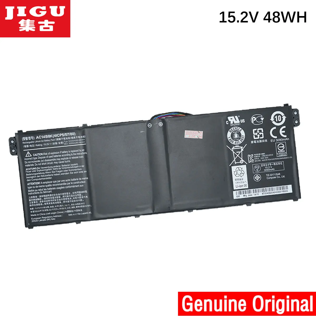 Аккумулятор JIGU для ноутбука ACER Aspire R3 131T R7 371T V3 111 111P Chromebook 13 V5 122P TravelMate CB5 311|battery for acer