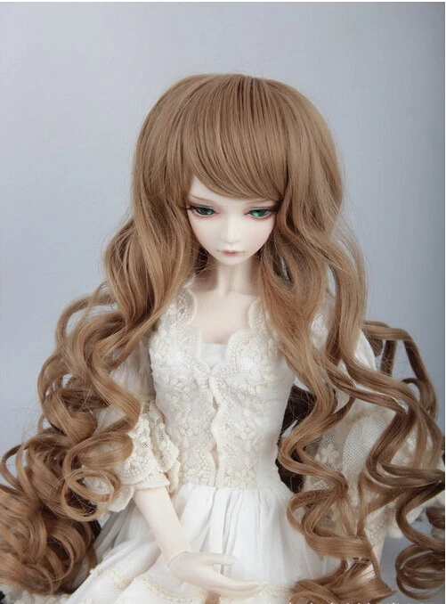 Зеленый и синий BJD кукла хлоя большие волны парик завод прямые продажи |