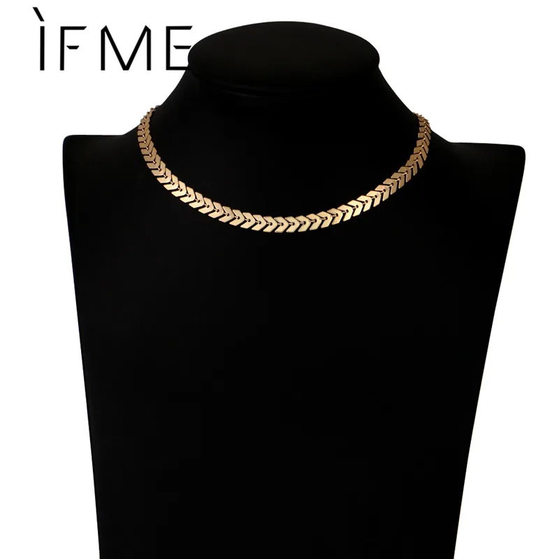 Модное ожерелье чокер IF ME со стрелками для женщин Короткие ошейники колье