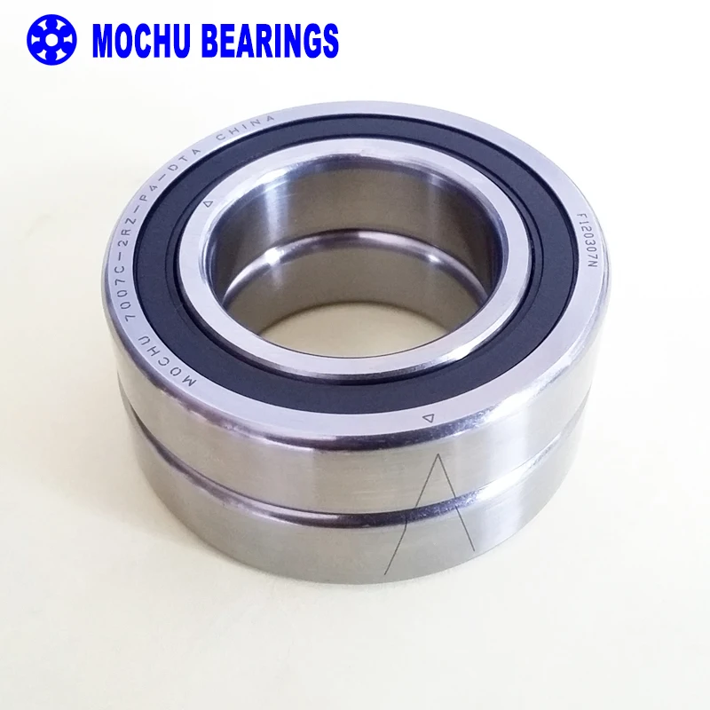 1 пара MOCHU 7007 7007C 2RZ P4 DT A 35x62x14 35x62x28 герметичные Угловые контактные подшипники