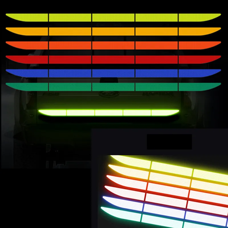 5X Автомобильные отражающие наклейки предупреждающие декали заднего бампера для Suzuki SX4 SWIFT Alto Liane Grand Vitara стилизация.