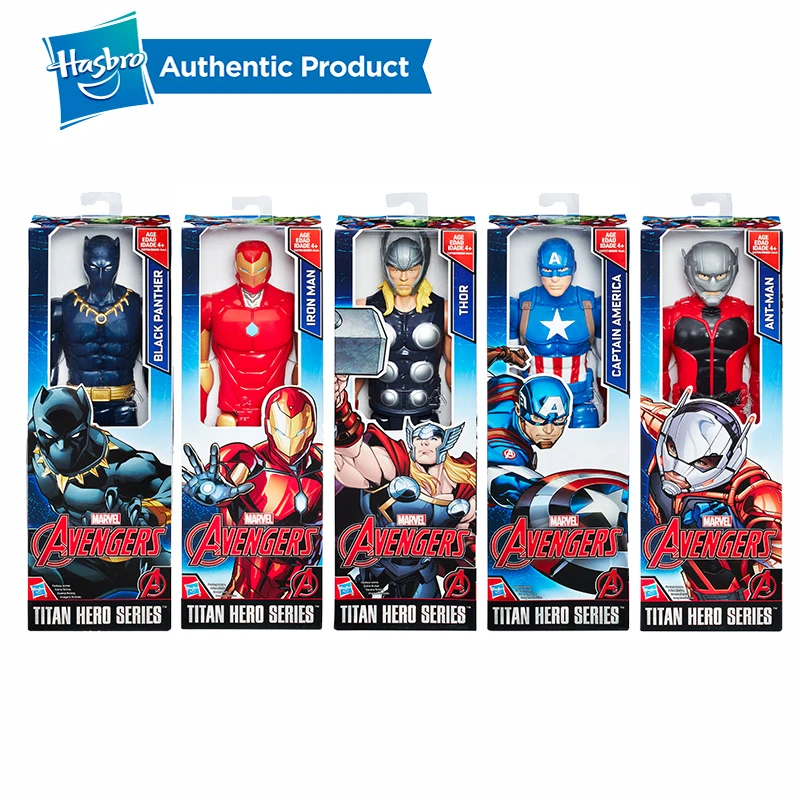 Hasbro Marvel Titan серия супергероев 12 дюймовый муравей Черная пантера Тор Капитан