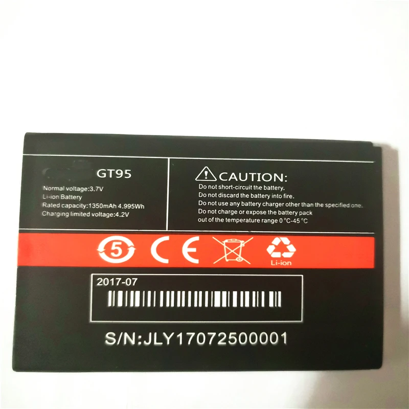 Cubot GT95 батарея абсолютно новая Оригинальная 1350mAh литий-ионная Замена для смартфон