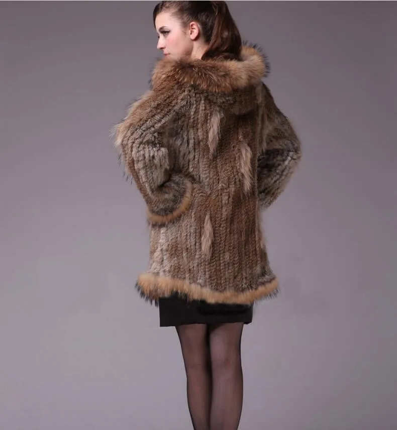 2016 S-XXL меховое пальто из кроличьего меха модная новинка корейский Кролик 100%