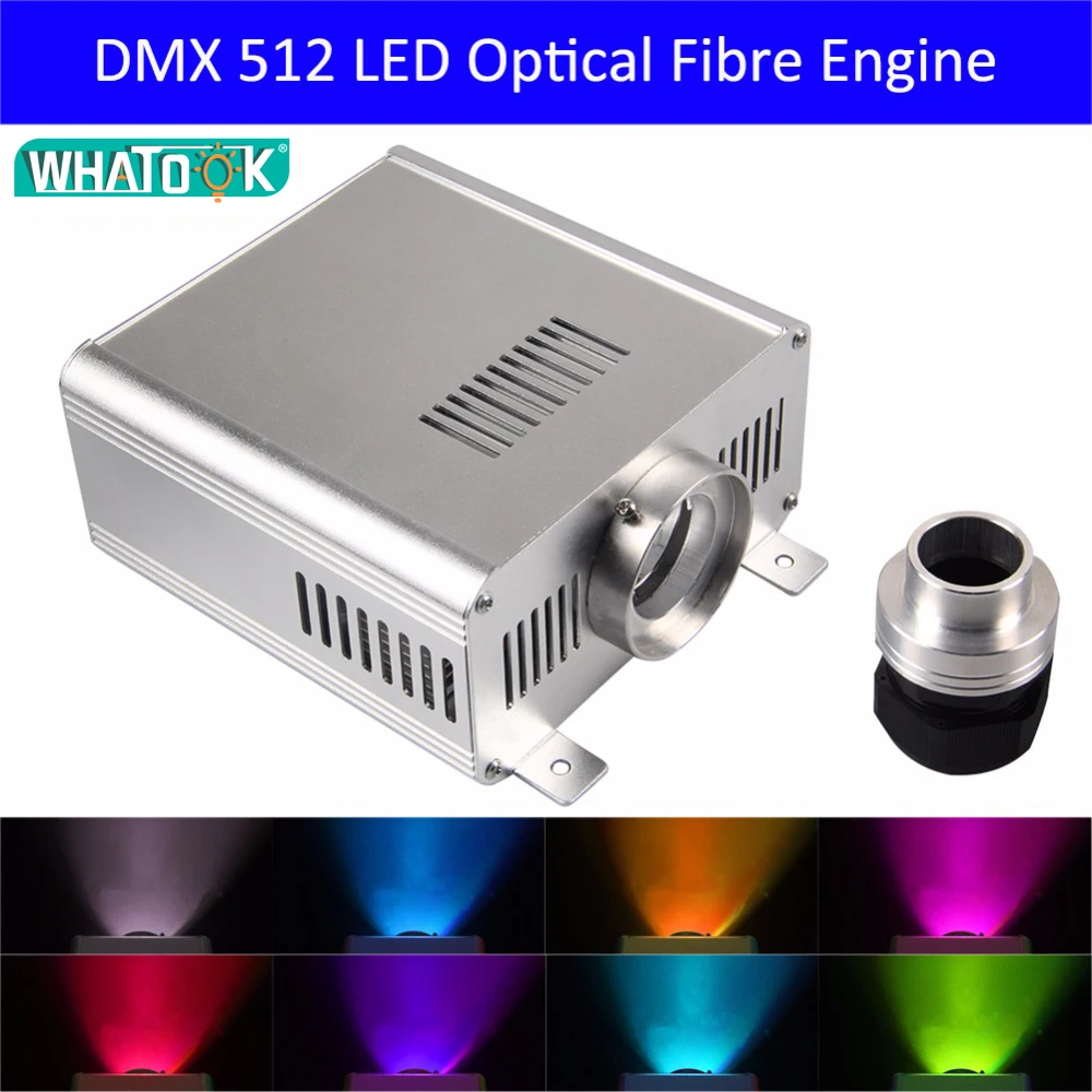 DMX DMX512 45 Вт RGB светодиодный волоконно-оптический двигатель драйвер для всех видов волоконно-оптический s как украшение лампы ceilling наборы x 6 шт