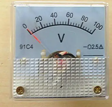 

1 шт. 91C4 DC 200V 250V 300V Аналоговый указатель Вольт Панель вольтметр