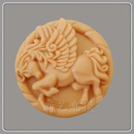 Отличная форма Pegasus лошадь силиконовая для мыла 3D украшения шоколада ремесла