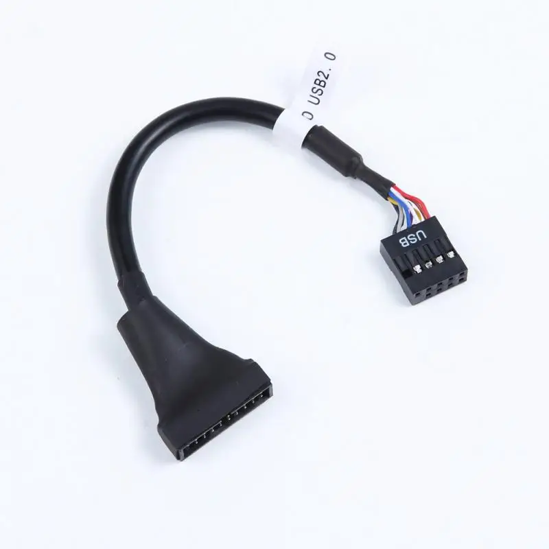 USB 3,0 20 Pin мама к USB 2,0 9 pin папа корпус удлинитель Кабель материнская плата для настольного компьютера ПК
