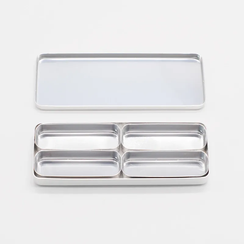 1Set 4Holes Silver 3 цвета 1 шт. стоматология лабораторная фреза держатель Блок стерилизатор чехол для дезинфекции Эндо коробка стойка - Цвет: 1Set 4Holes Silver