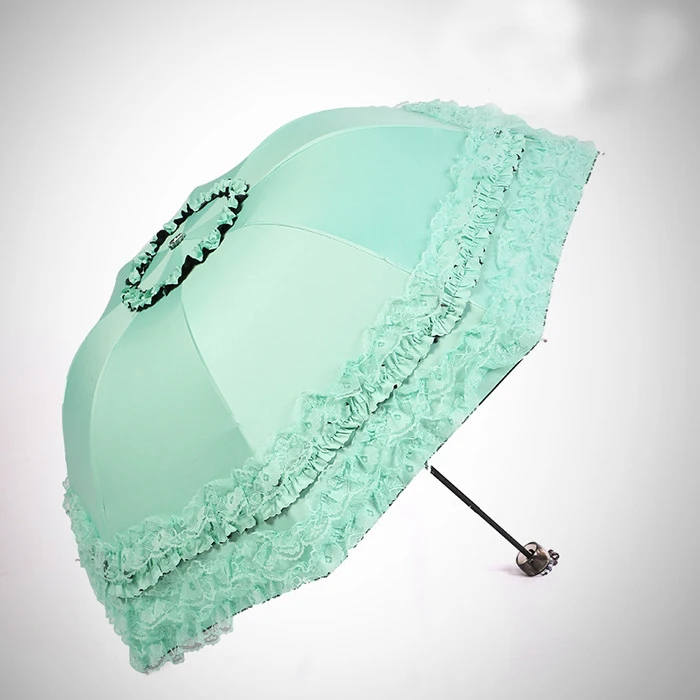 Новый женский кружевной зонт с защитой от дождя и солнца милый принцессы